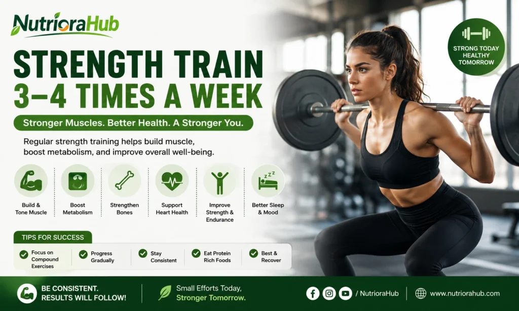 Strength Train 3–4 Times a Week